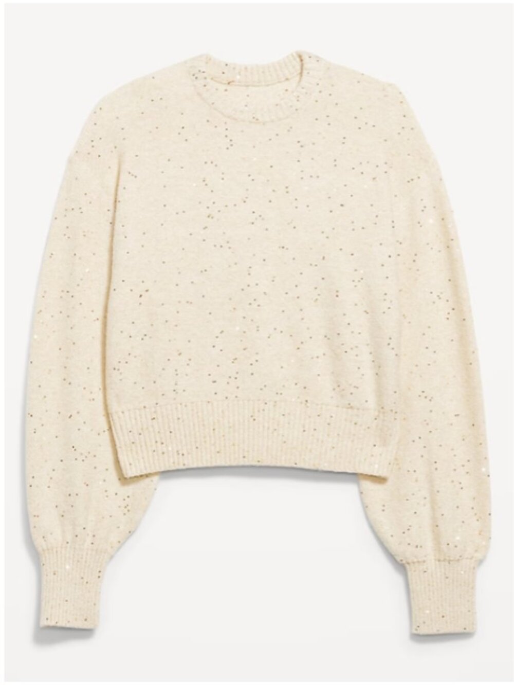 SoSoft Crew-Neck Sequin Sweater